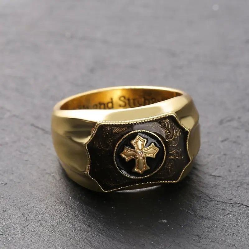 Creative faith cross ring - Blade & Thread