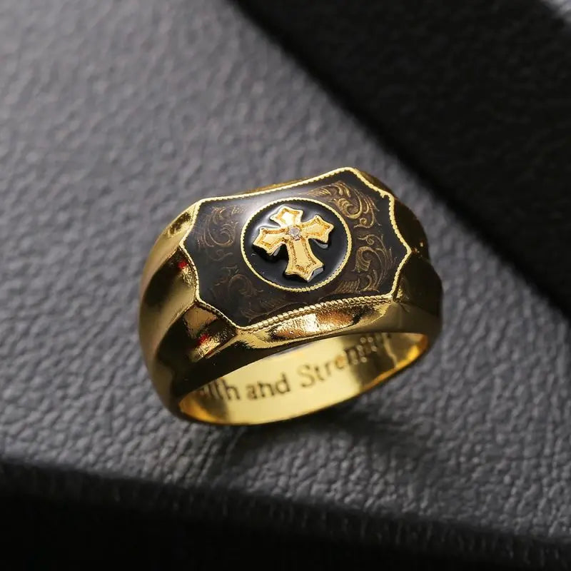 Creative faith cross ring - Blade & Thread