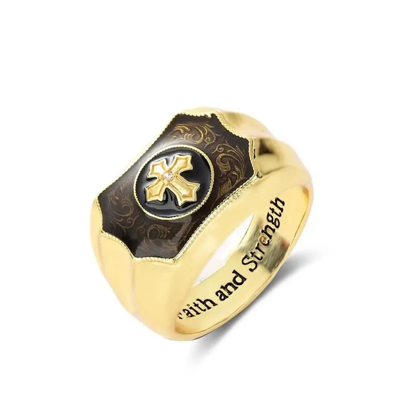 Creative faith cross ring - Blade & Thread