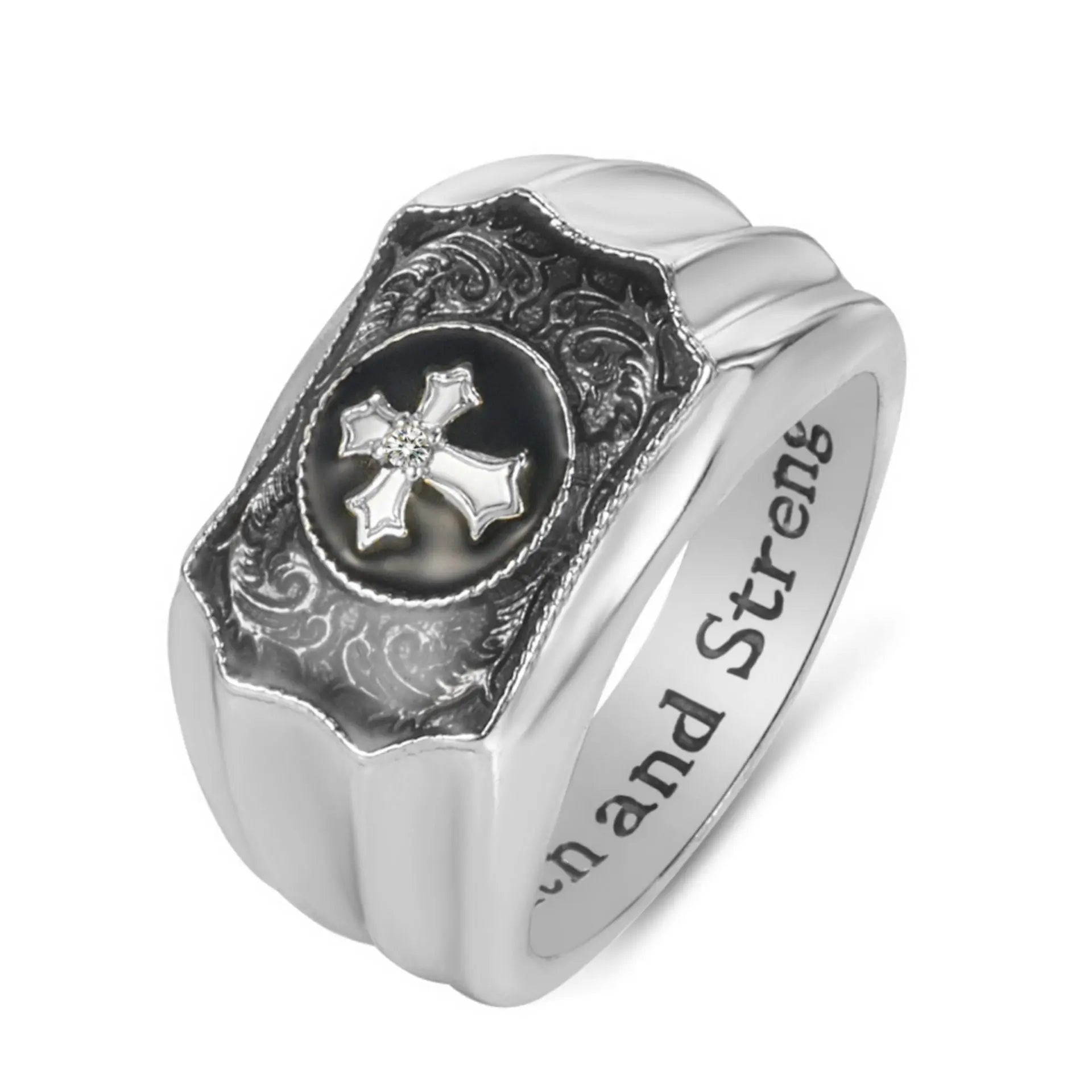Creative faith cross ring - Blade & Thread