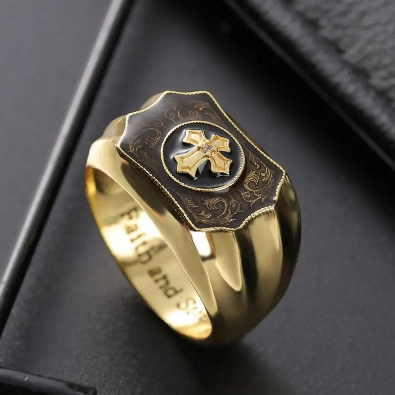 Creative faith cross ring - Blade & Thread