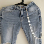 Creative handmade large blade pants chain nowadaysfashion