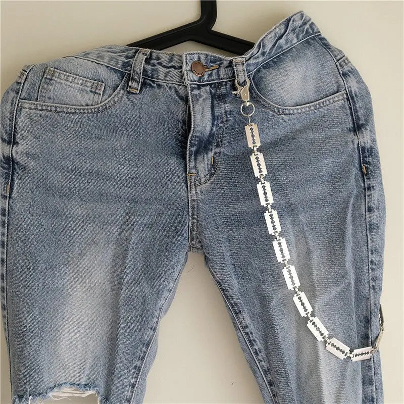 Creative handmade large blade pants chain - Blade & Thread