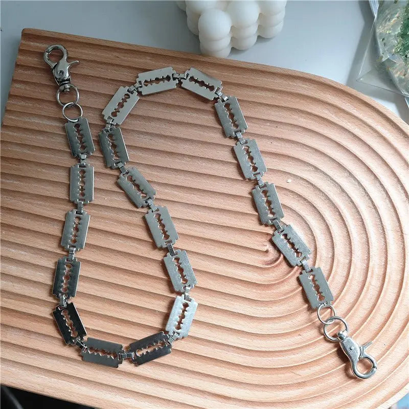 Creative handmade large blade pants chain - Blade & Thread