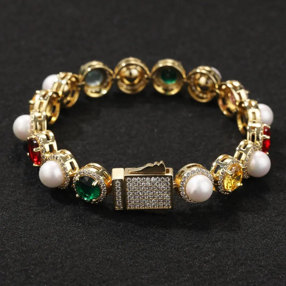 Creative multicolored pearl necklace - Blade & Thread