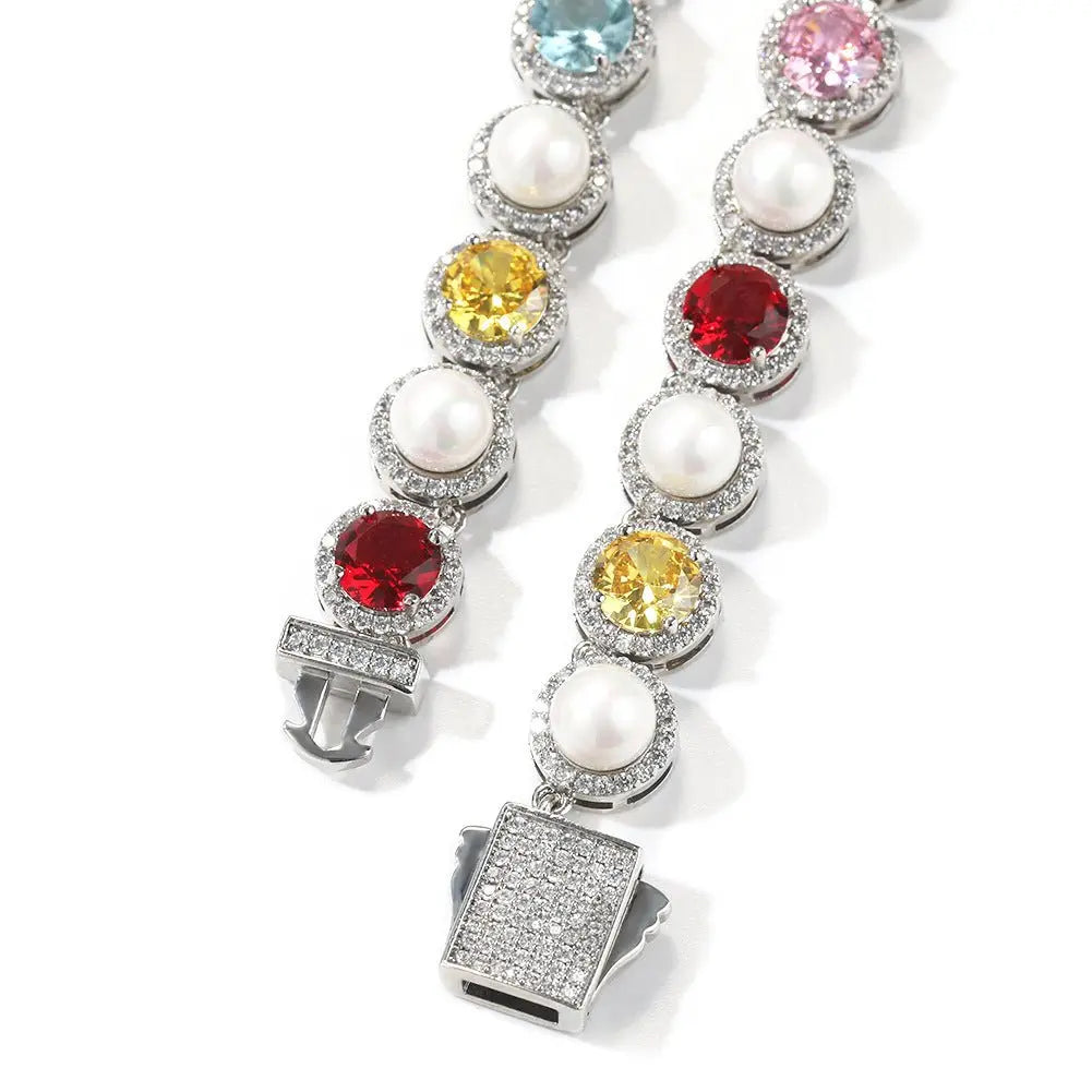 Creative multicolored pearl necklace - Blade & Thread