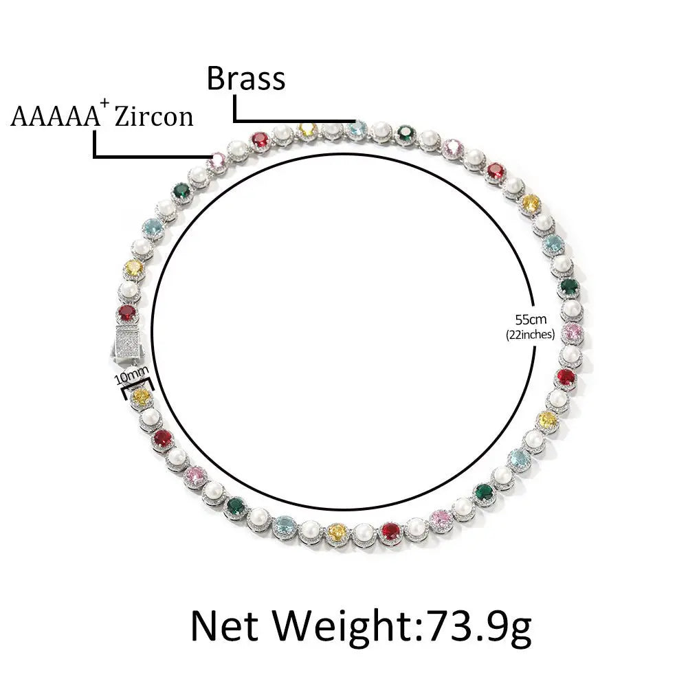 Creative multicolored pearl necklace - Blade & Thread