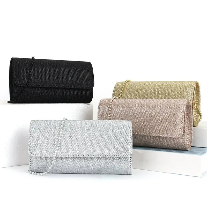 Cross-body underarm single shoulder beaded chain bag nowadaysfashion