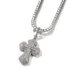 Cross hip-hop necklace for men and women trendy copper inlaid zircon necklace nowadaysfashion