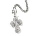 Cross hip-hop necklace for men and women trendy copper inlaid zircon necklace nowadaysfashion