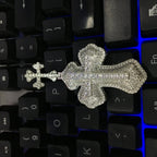Cross hip-hop necklace for men and women trendy copper inlaid zircon necklace nowadaysfashion