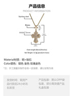 Cross hip-hop necklace for men and women trendy copper inlaid zircon necklace nowadaysfashion