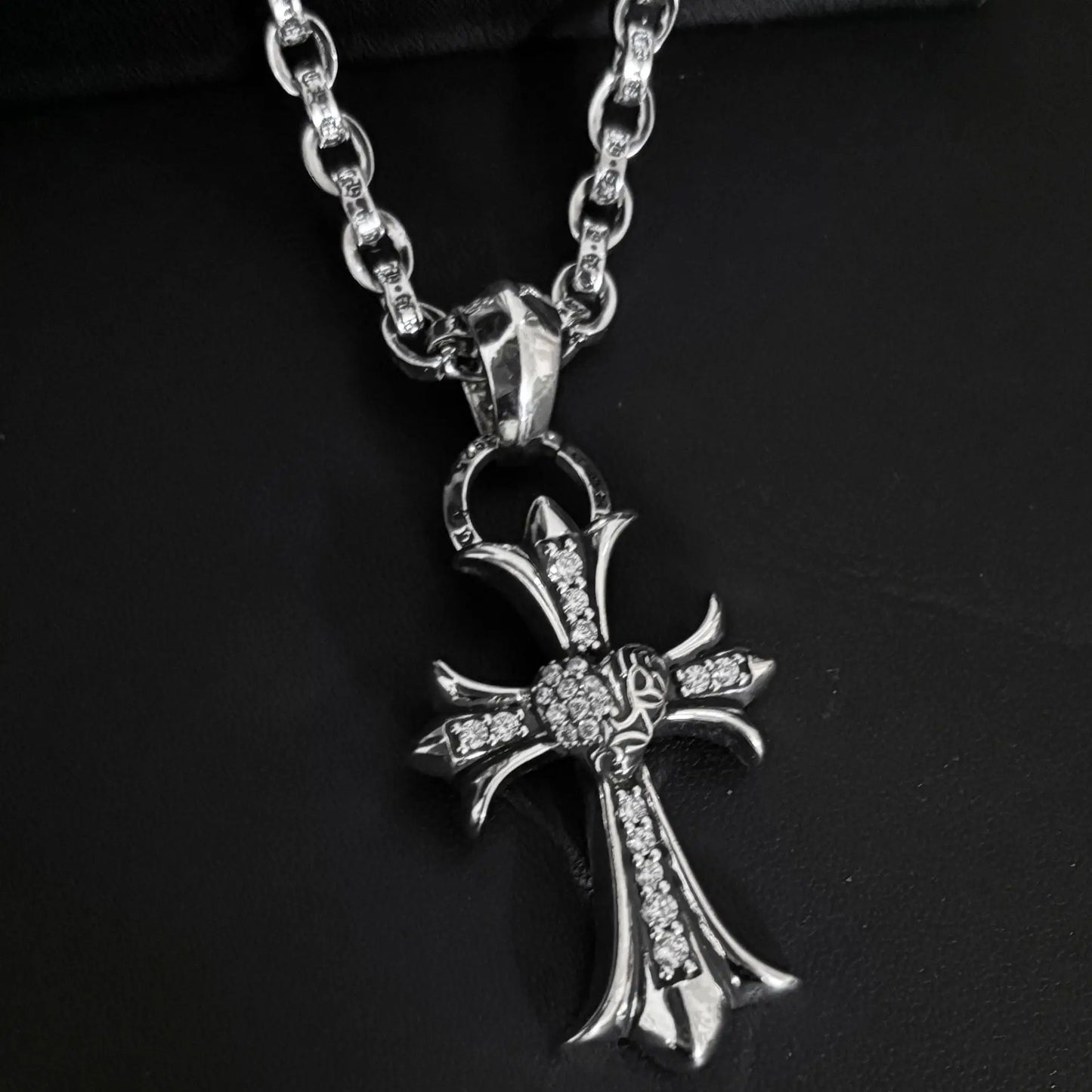 cross love letter chain necklace - Blade & Thread