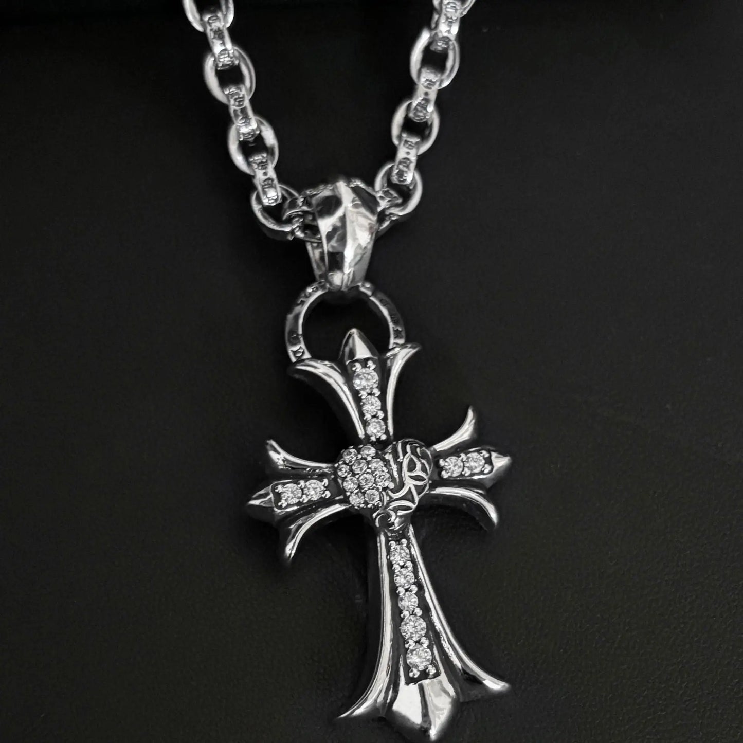 cross love letter chain necklace - Blade & Thread