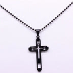 Cross Stainless Fashion Steel Choker Necklace for Men Gold and Silver Color Statement Necklace nowadaysfashion
