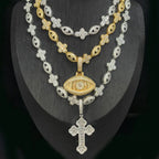 Cross Zircon Eye Pendant Hip Hop Necklace nowadaysfashion