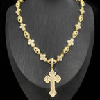 Cross Zircon Eye Pendant Hip Hop Necklace nowadaysfashion