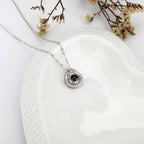 Crown Necklace Projection Pendant Custom Name Photo Memorial Gift nowadaysfashion