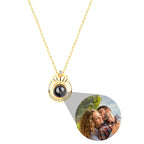 Crown Necklace Projection Pendant Custom Name Photo Memorial Gift nowadaysfashion