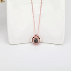 Crown Necklace Projection Pendant Custom Name Photo Memorial Gift nowadaysfashion