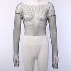 Crystal Diamond See Through Crop Tops Women Hollow Out Beachwear Tops Shiny Sexy Party Top nowadaysfashion
