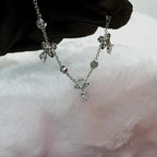 Crystal Diamond Water Drop Necklace Super Sparkling Tassel Pendant Bracelet nowadaysfashion