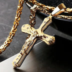 Crystal Jesus Christ Holy Crucifix Cross Pendant Necklace nowadaysfashion