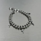 Cuban Titanium Steel Small Cross Bracelet nowadaysfashion