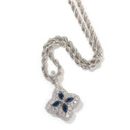 Cubic Zirconia Colorful Four-Leaf Clover Pendant nowadaysfashion