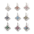 Cubic Zirconia Colorful Four-Leaf Clover Pendant nowadaysfashion