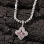 Cubic Zirconia Colorful Four-Leaf Clover Pendant nowadaysfashion