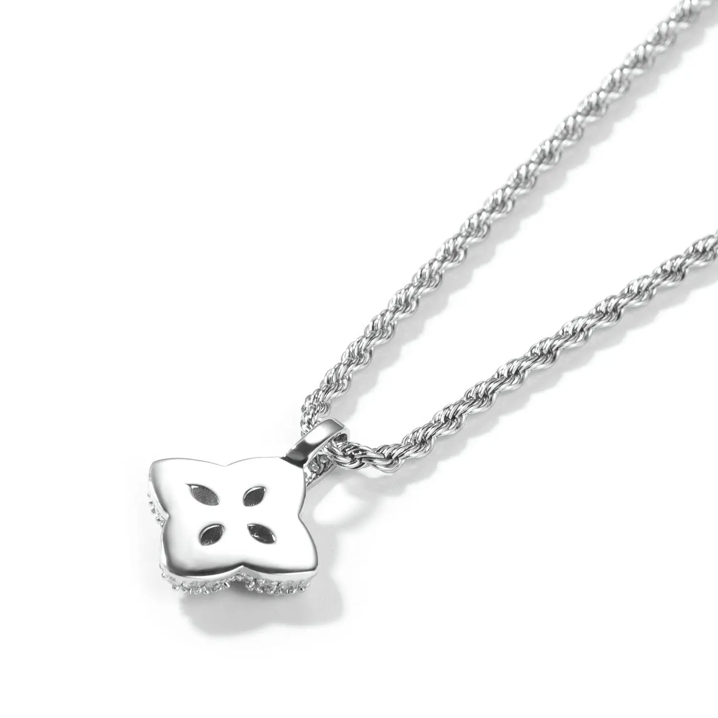 Cubic Zirconia Colorful Four-Leaf Clover Pendant - Blade & Thread