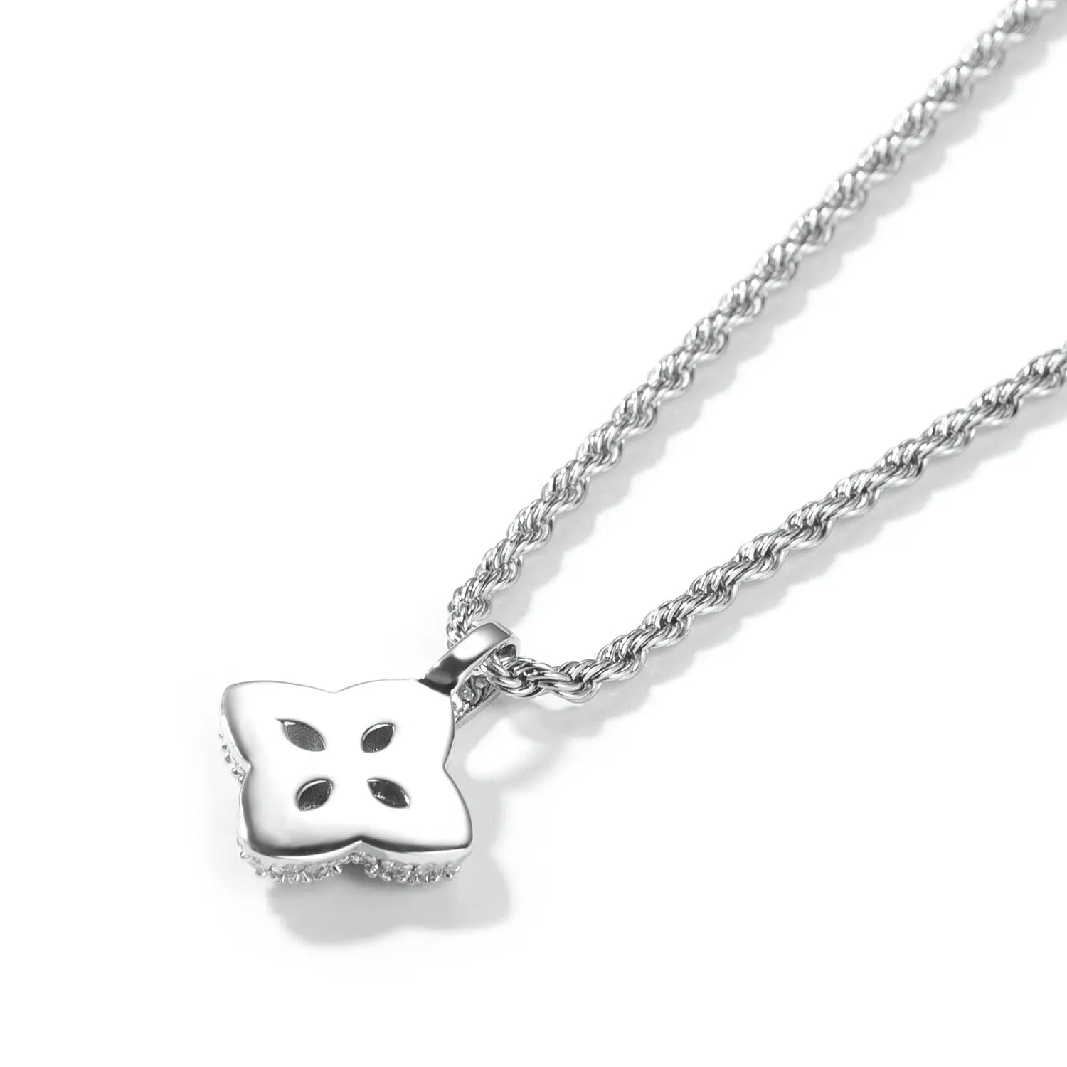 Cubic Zirconia Colorful Four-Leaf Clover Pendant - Blade & Thread