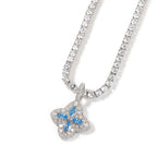 Cubic Zirconia Colorful Four-Leaf Clover Pendant nowadaysfashion