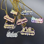 Custom Acrylic Colorful Name Necklace Gift For Her nowadaysfashion