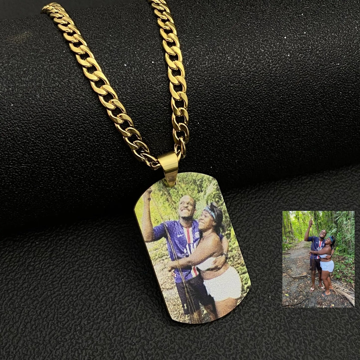 Custom Color Photo Necklaces Pendant With Picture Chain Necklace For Women Child Baby Jewelry - Blade & Thread