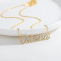 Custom Crystal Name Necklace For Women Iced Out Letter Diamond Nameplate nowadaysfashion