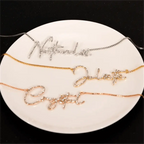 custom diamond name necklace personalized necklace nowadaysfashion