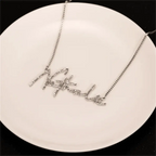 custom diamond name necklace personalized necklace nowadaysfashion