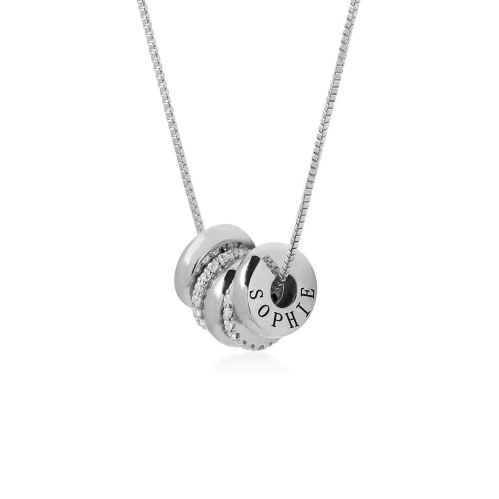 Custom Engraved Beads Necklace Personality Nameplate Family Gift - Blade & Thread