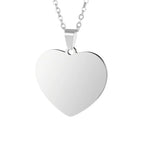 Custom Engraved Picture Photos Name Love Necklace for Women Heart Pendant nowadaysfashion