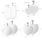 Custom Engraved Picture Photos Name Love Necklace for Women Heart Pendant nowadaysfashion