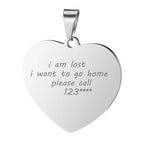 Custom Engraved Picture Photos Name Love Necklace for Women Heart Pendant nowadaysfashion
