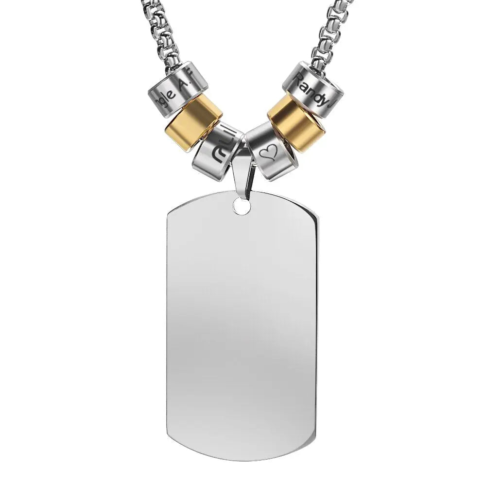 Custom Family Photo Love Necklace for Women Men Square Jewelry - Blade & Thread