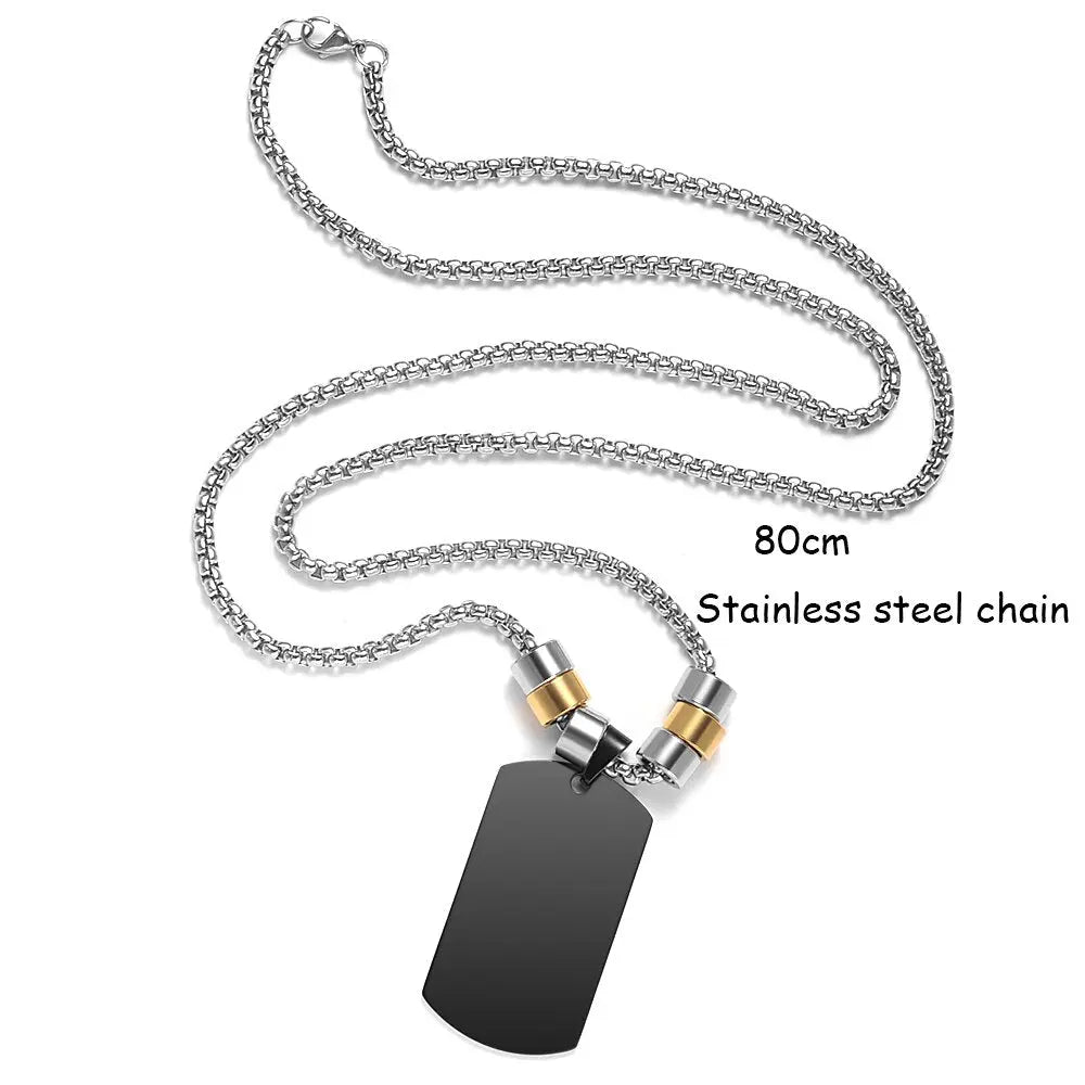 Custom Family Photo Love Necklace for Women Men Square Jewelry - Blade & Thread