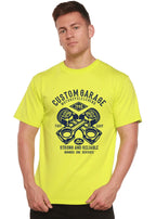 Custom Garage Men's Bamboo Viscose/Organic Cotton Short Sleeve Graphic T-Shirt Spun Bamboo