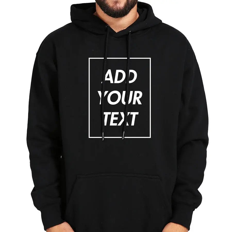 Custom Hoodies Add Your Text Sweatshirt Customized Long Sleeve High Quality Heavy Weight Soft Fleece Tops Hoody - Blade & Thread
