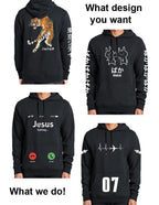 Custom Hoodies Add Your Text Sweatshirt Customized Long Sleeve High Quality Heavy Weight Soft Fleece Tops Hoody nowadaysfashion