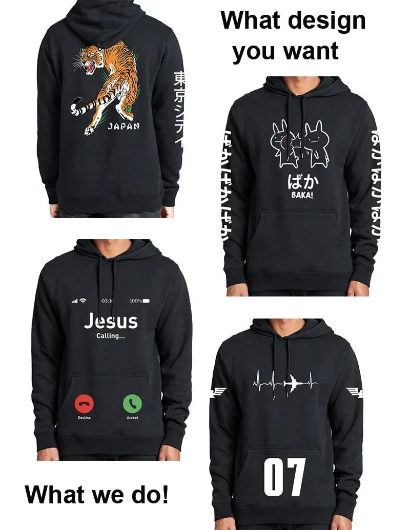 Custom Hoodies Add Your Text Sweatshirt Customized Long Sleeve High Quality Heavy Weight Soft Fleece Tops Hoody - Blade & Thread