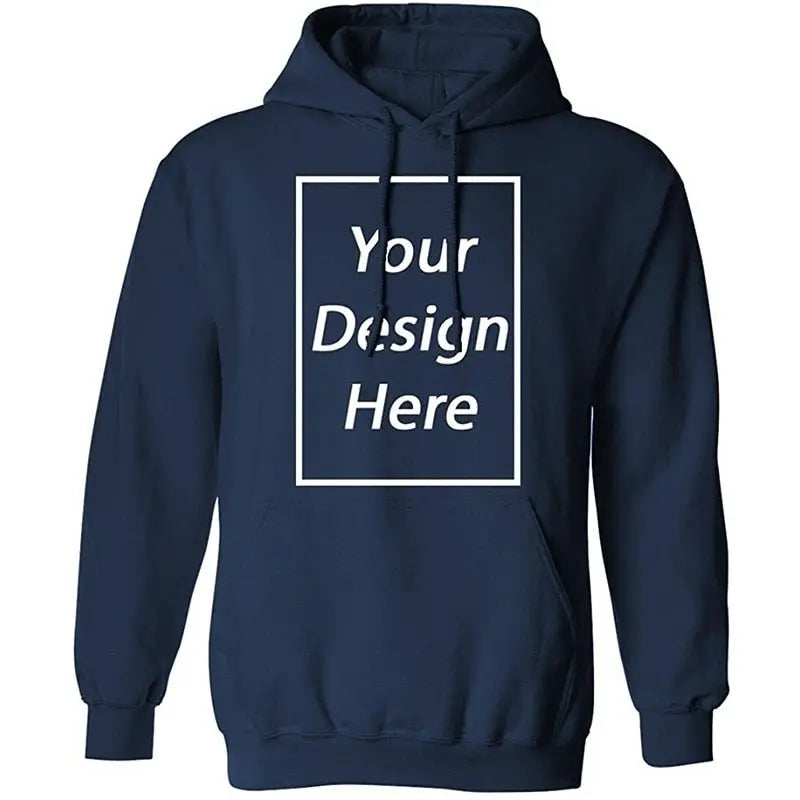Custom Hoodies Add Your Text Sweatshirt Customized Long Sleeve High Quality Heavy Weight Soft Fleece Tops Hoody - Blade & Thread